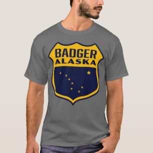 T-shirt Badger Alaska Retro Shield Jaune