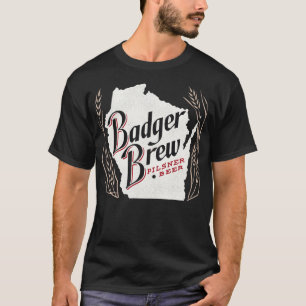 T-shirt Badger Brew Retro Defunct Wisconsin Breweriana