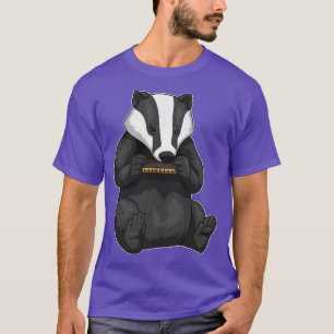 T-shirt Badger Musician Harmonica Music