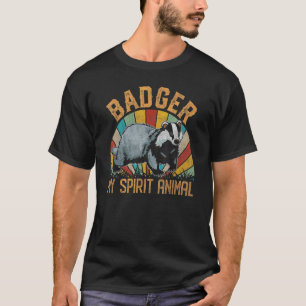 T-shirt Badger My Spirit Animal les années 70 80s Honey Ba