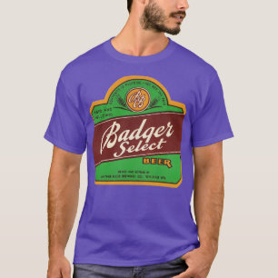 T-shirt Badger Select Beer Retro Defunct Breweriana