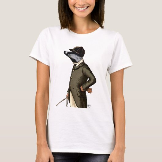 T-shirt Badger The Rider Portrait (Devant)