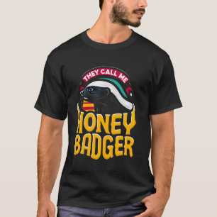 T-shirt Badger Wild Animal Martel On M'Appelle Badger Hone