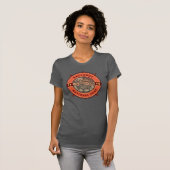 T-shirt Badlands National Park Buffalo Retro Compass (Devant entier)