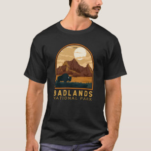 T-shirt Badlands National Park Emblem Vintage