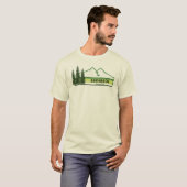 T-shirt Badlands National Park Green Stripes (Devant entier)