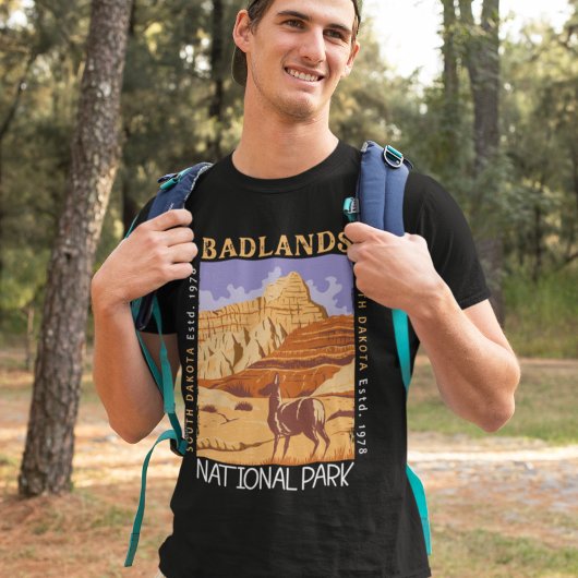 T-shirt Badlands National Park South Dakota Distants