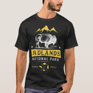 T-shirt Badlands National Park T Buffalo Bison Dakot Sud