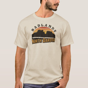 T-shirt Badlands North Dakota Retro