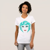 T-shirt Badlands Teal Femmes (Devant entier)
