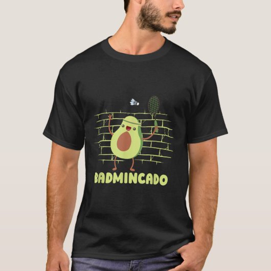 T-shirt Badmincado - Raquette Joueur Drôle Jeu Match Badmi (Devant)