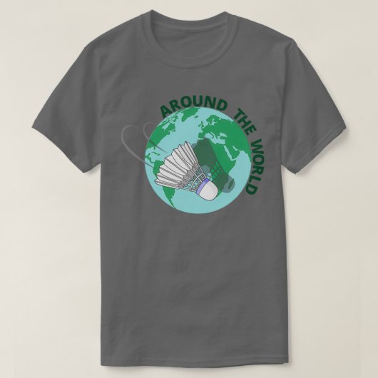 T-shirt Badminton Autour Du Monde T 1 (Design devant)