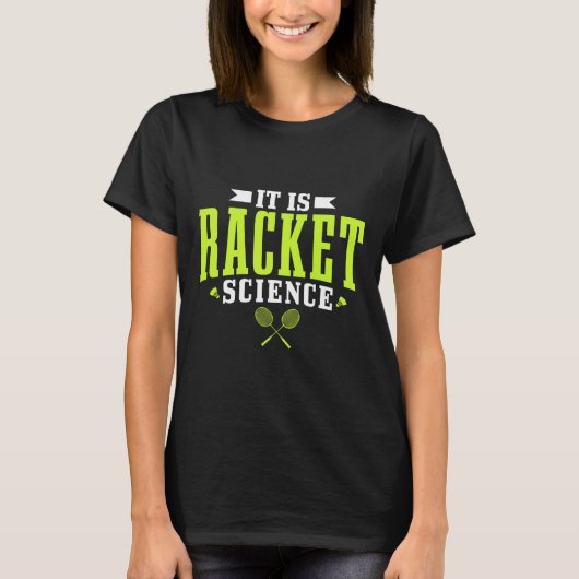 T-shirt Badminton C'Est La Science Des Raquettes Hommes Fe (Devant)