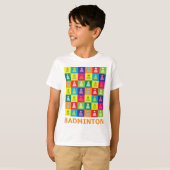 T-shirt Badminton d'art de bruit (Devant entier)