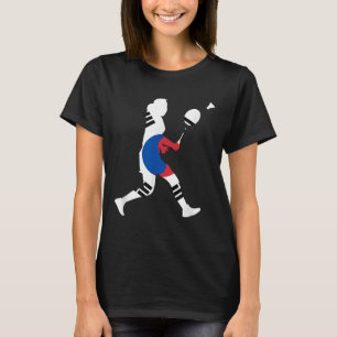 T-shirt Badminton Drapeau Sud-Coréen Navette Femmes P