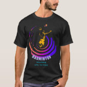 T-shirt Badminton dynamique et dynamique (Devant)