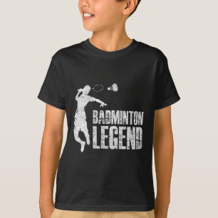 T-shirt Badminton Legend Racket Shuttle Joueur Badminton