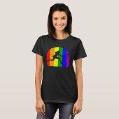 T-shirt Badminton LGBTQ lesbian girls women gay players s (Devant entier)