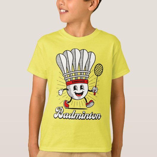 T-shirt Badminton Mascot Classic (Devant)
