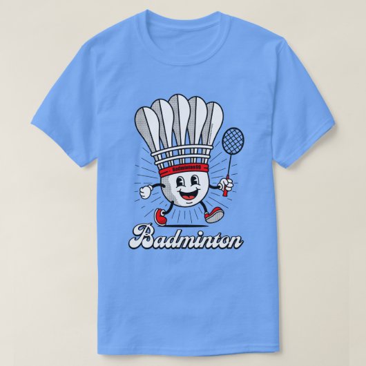 T-shirt Badminton Mascot Classic (Design devant)