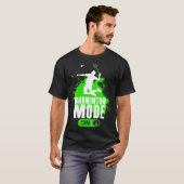 T-shirt Badminton Mode On Mens Boys Youth Player Graphic (Devant entier)