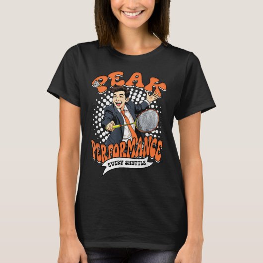 T-shirt Badminton Performance de pointe chaque volant (Devant)
