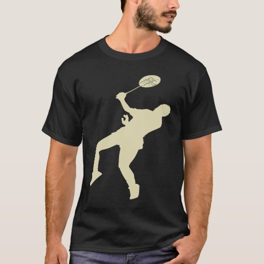 T-shirt Badminton Player Shuttlecock Time Smash Rackets (Devant)