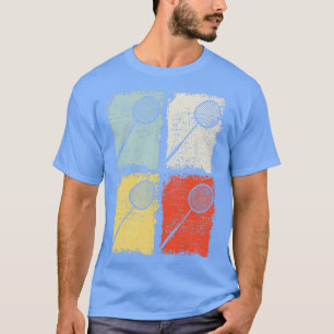 T-shirt Badminton Racket Badminton Retro 2