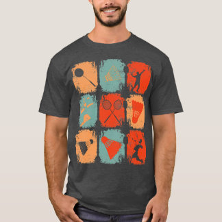 T-shirt Badminton Retro 2