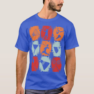 T-shirt Badminton Retro 3
