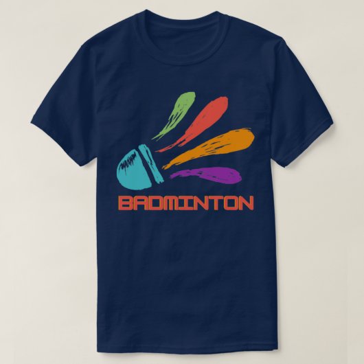 T-shirt Badminton Shuttlecock 12 (Design devant)