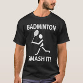 T-shirt Badminton Smash Ça Badminton (Devant)