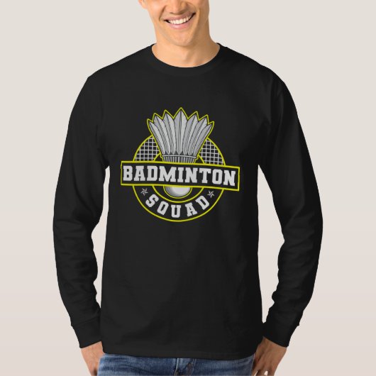 T-shirt Badminton Squad Hobby Shuttlecock Badminton Player (Devant)