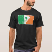 T-shirt Badminton St Patrick's Day Drapeau irlandais C dés (Devant)
