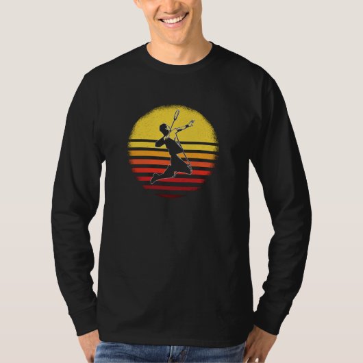 T-shirt Badminton Vintage (Devant)