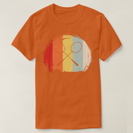 T-shirt Badminton vintage 2 (Design devant)