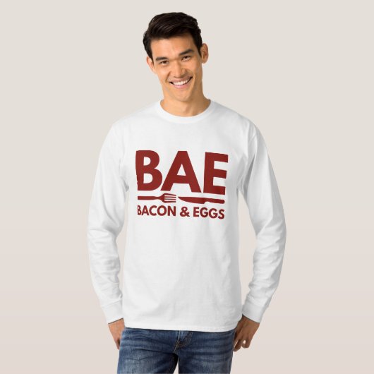 T-shirt BAE Bacon Et Oeufs (Devant entier)