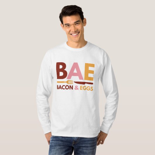 T-shirt BAE Bacon Et Oeufs (Devant entier)