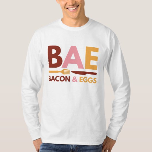 T-shirt BAE Bacon Et Oeufs (Devant)