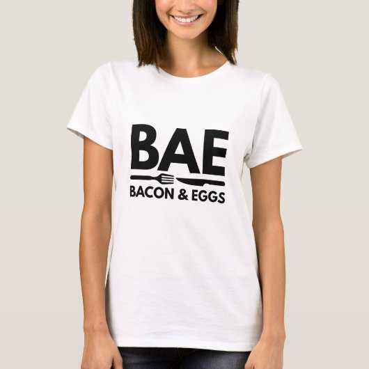 T-shirt BAE Bacon Et Oeufs (Devant)