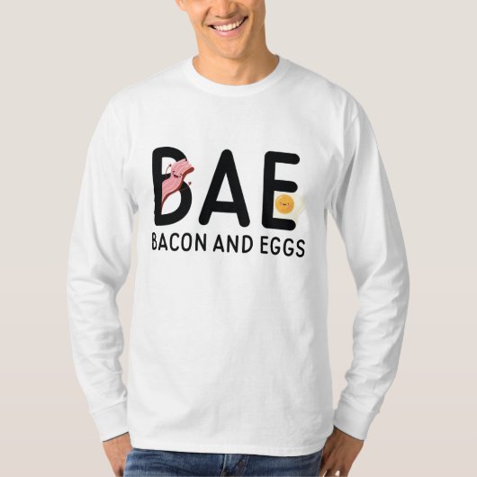 T-shirt BAE Bacon Et Oeufs (Devant)