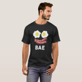 T-shirt Bae Bacon Et Oeufs J'Aime Bacon Éggéré Pour Les Oe (Devant entier)