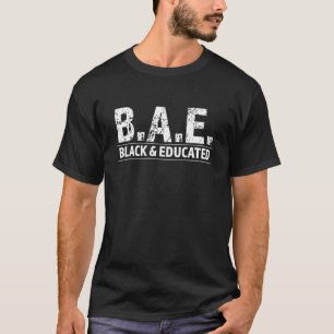 T-shirt BAE Noir et instruit HBCU