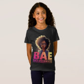 T-Shirt BAE Noir et instruit Mois de l'histoire des Noirs (Devant entier)