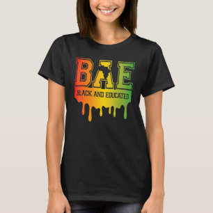 T-shirt BAE Noir et instruit Noir Histoire Mois Africain