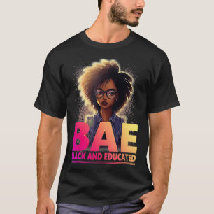 T-shirt BAE Noir et instruit Noir Histoire Mois T s
