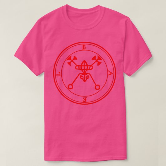 T-shirt Bael Ars Goetia Sigil Rouge (Design devant)