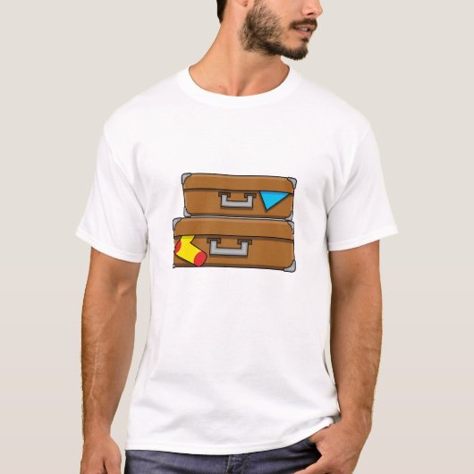 T-shirt Bagages de dessin (Devant)