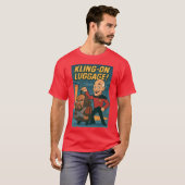 T-shirt Bagages Kling-on ! — Une parodie de dessin Star Tr (Devant entier)