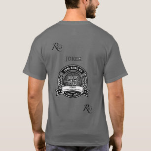 T-shirt Bagde et Joker retour 75 ans T